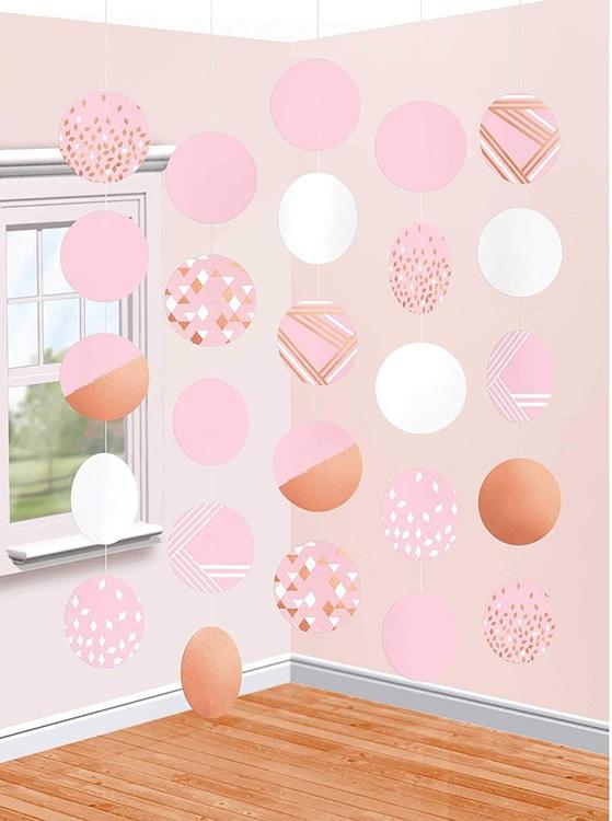 Гирлянда Круги RoseGold Blush 1,5 м 5 шт