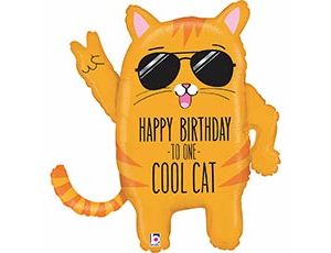 HB TO ONE COOL CAT Кот 89 см шар фольгированный фигура; Betallic