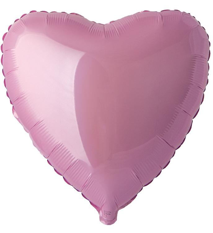 Сердце Пастель Pink 45 см., шар фольгированный с воздухом; Flexmetal