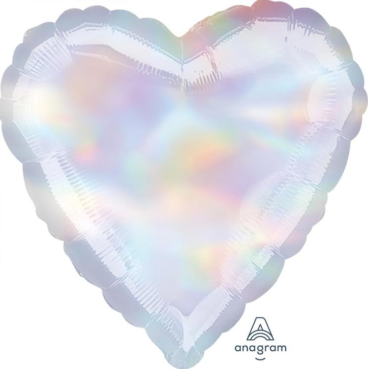 Сердце Блеск Iridescent 45 см., шар фольгированный с воздухом; Anagram