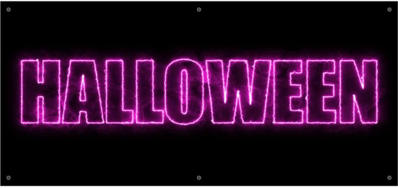 %РАСПРОДАЖА Баннер «Надпись HALLOWEEN» 150*70 см.