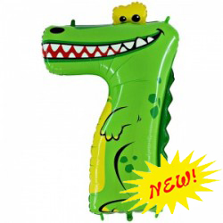 Шар Цифра Детский крокодил 7