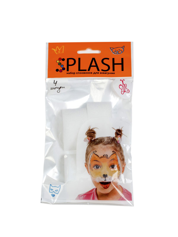 Набор спонжей для аквагрима SPLASH (4 шт); 060201 Набор спонжей для аквагрима SPLASH (4 шт); 060201