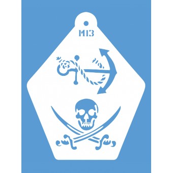 Трафарет Kryolan Аквагрим для мальчиков № М13; М-13