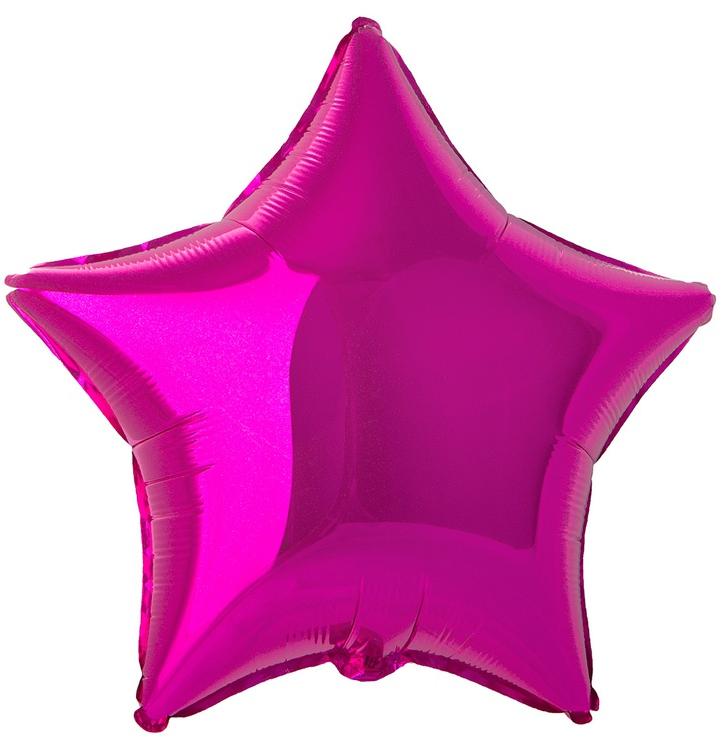 Звезда Металлик Fuchsia 45 см. шар фольгированный с воздухом; Flexmetal Звезда Металлик Fuchsia 45 см. шар фольгированный с воздухом; Flexmetal