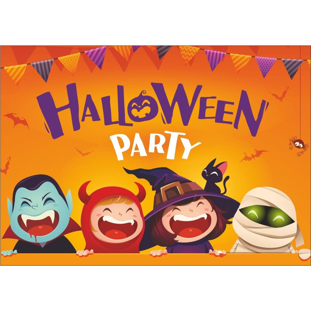%РАСПРОДАЖА Плакат «Halloween Party Веселая компания» 60*85 см(А1), постер. бумага %РАСПРОДАЖА Плакат «Halloween Party Веселая компания» 60*85 см(А1), постер. бумага