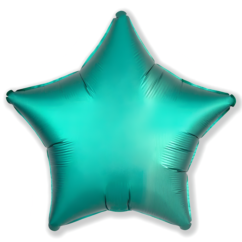 Звезда  Металлик Turquoise 45 см., шар фольгированный с воздухом; Flexmetal Звезда  Металлик Turquoise 45 см., шар фольгированный с воздухом; Flexmetal