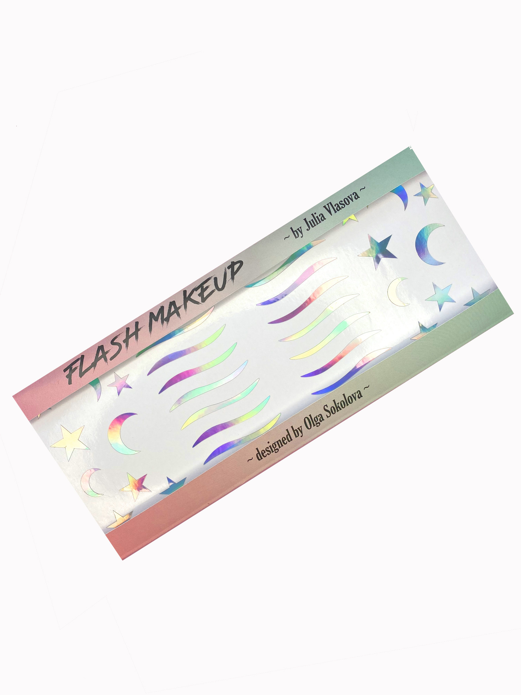 Наклейки для макияжа Базовые Короткие стрелки Голографика; FLASHB0204