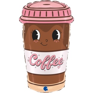 Кофе 68 см шар фольгированный фигура