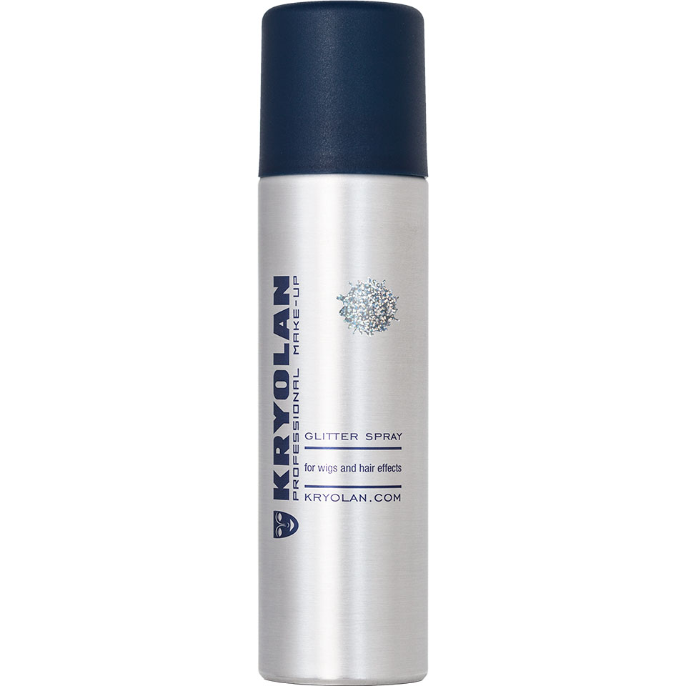 Лак с серебряными блестками Glitter Spray Kryolan Silver; 2255/Silver