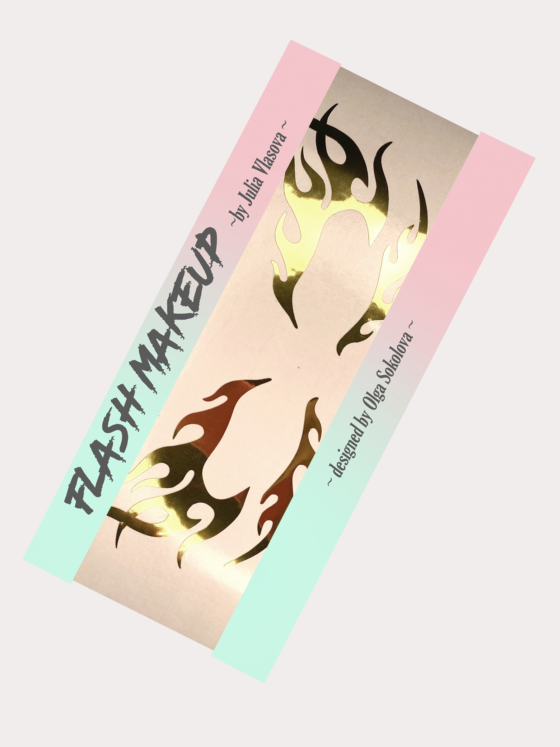 Наклейки для макияжа Фэнтези Огонь Золото; FLASHF0303
