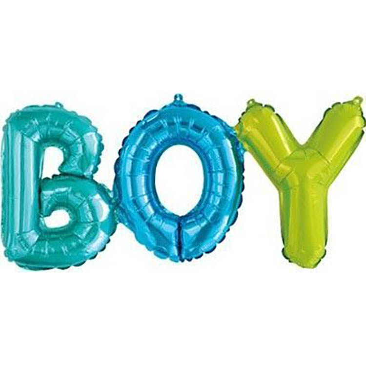Ф Надпись "Boy", Разноцветный