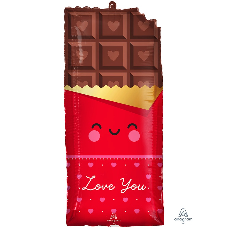 LOVE YOU Шоколад шар с воздухом 71 см