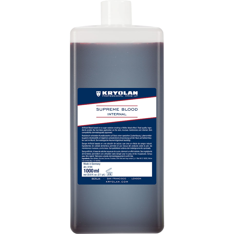Кровь внутренняя Supreme Blood Internal Kryolan Dark 1000 мл; 4194/Dark Кровь внутренняя Supreme Blood Internal Kryolan Dark 1000 мл; 4194/Dark