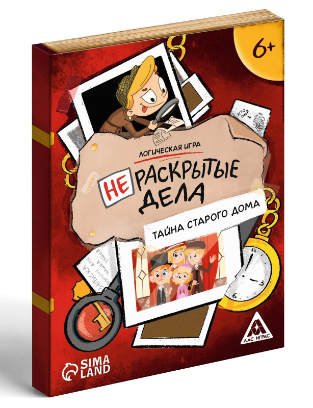 Логическая игра «Нераскрытые дела. Тайна старого дома», 20 карт, 6+   7798689 Логическая игра «Нераскрытые дела. Тайна старого дома», 20 карт, 6+   7798689