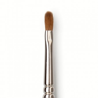 АКЦИЯ! Кисть с серебристой ручкой Professional Filbert Brush 8 Kryolan 3708; 3708
